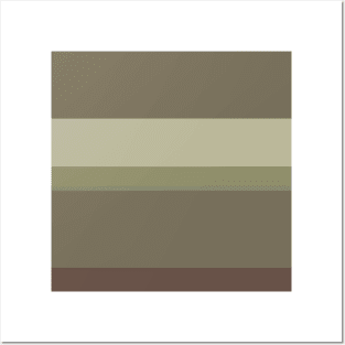 A tremendous impression of Purplish Brown, Grey Brown, Camouflage Green, Putty and Artichoke stripes. Posters and Art